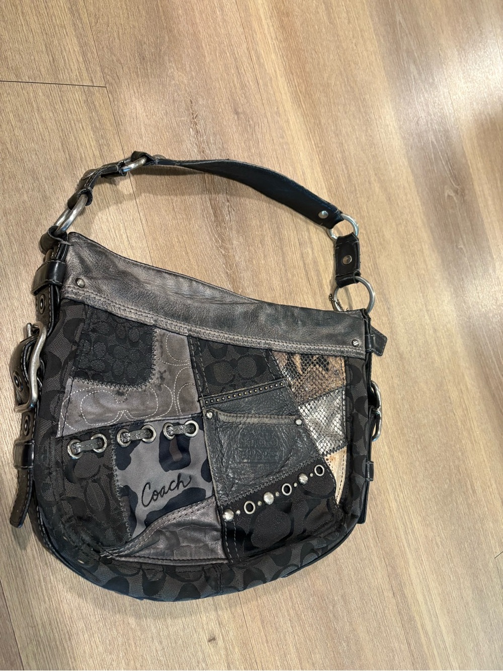 Coach Vintage Zoe Patchwork Shoulder Bag